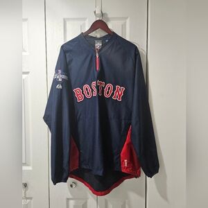 L Red Sox pullover zip top 2013 champions